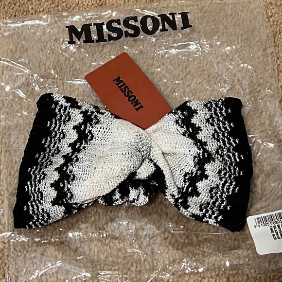 New Missoni chevron knotted headband